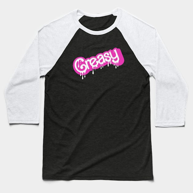 Greasy Baseball T-Shirt by JasonVoortees